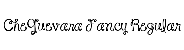 CheGuevara Fancy Regular  Descarca Fonturi Gratis