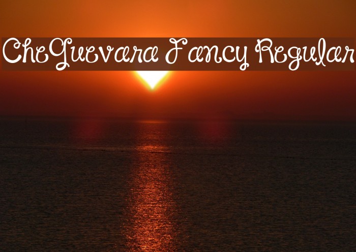 CheGuevara Fancy Regular Font examples