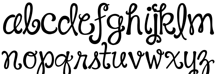 CheGuevara Fancy Regular Font LOWERCASE
