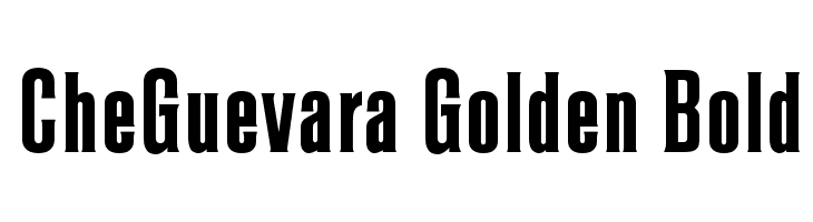 CheGuevara Golden Bold Font