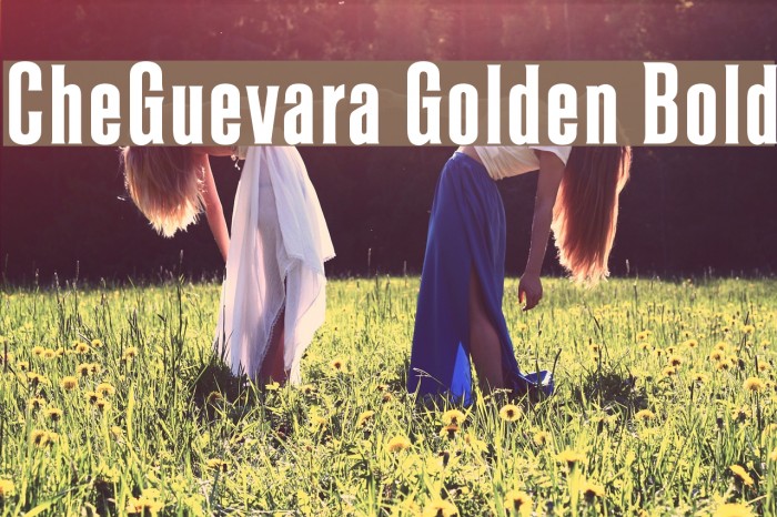 CheGuevara Golden Bold Font examples