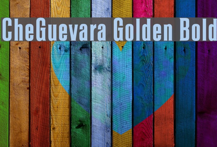 CheGuevara Golden Bold Font examples