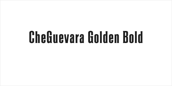CheGuevara Golden Bold Logo