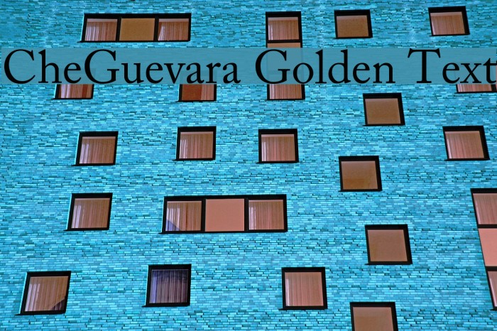 CheGuevara Golden Text Font examples