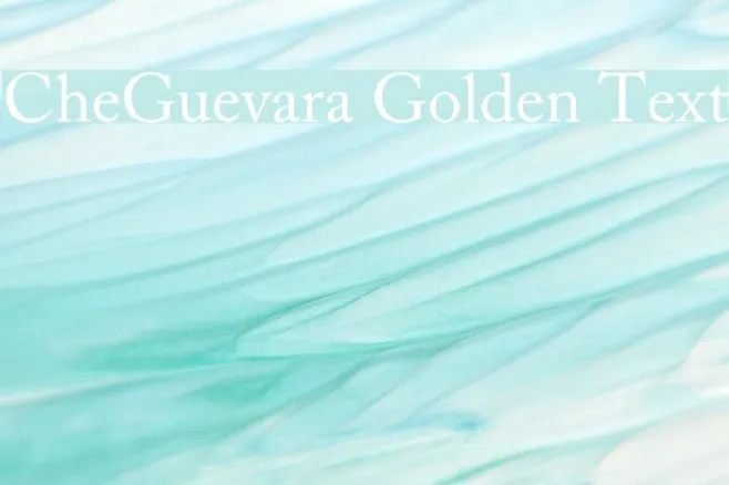 CheGuevara Golden Text Example 3