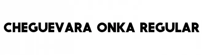 CheGuevara ONKA Regular  تنزيل الخطوط