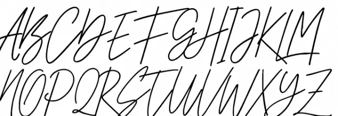 CheGuevara Sign Regular Шрифта ВЕРХНИЙ