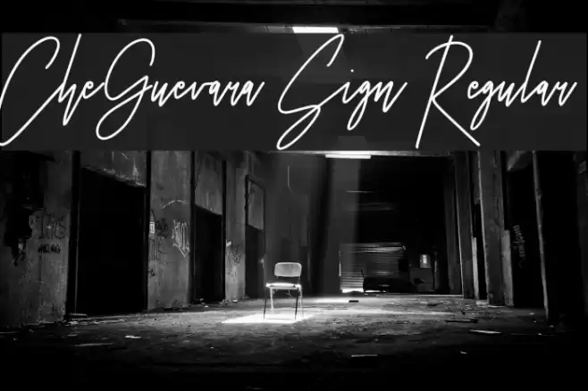 CheGuevara Sign Regular Fuentes examples