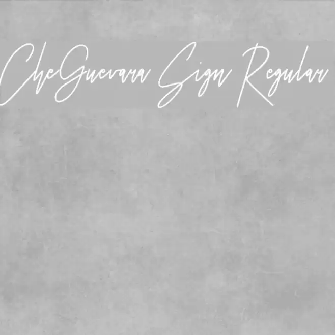 CheGuevara Sign Regular Fuentes examples