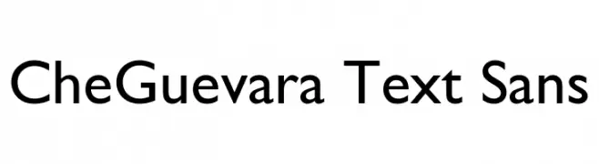 CheGuevara Text Sans  Fuentes Gratis Descargar