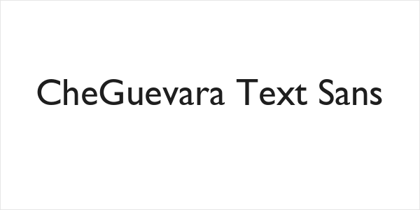 CheGuevara Text Sans Logo