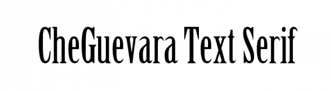 CheGuevara Text Serif  Fuentes Gratis Descargar
