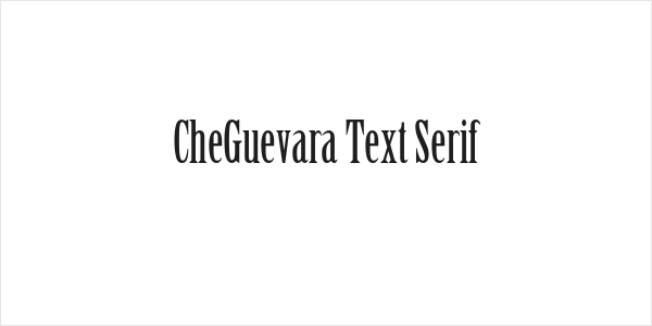 CheGuevara Text Serif Logo