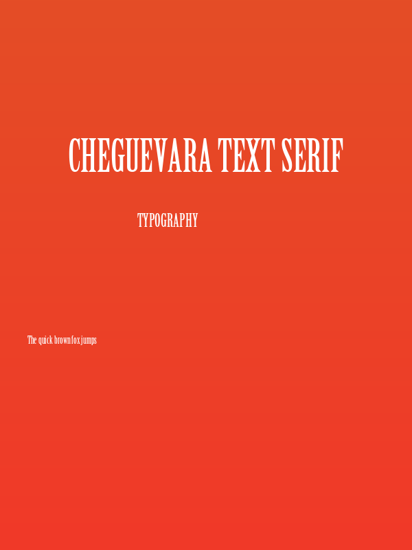 CheGuevara Text Serif Poster