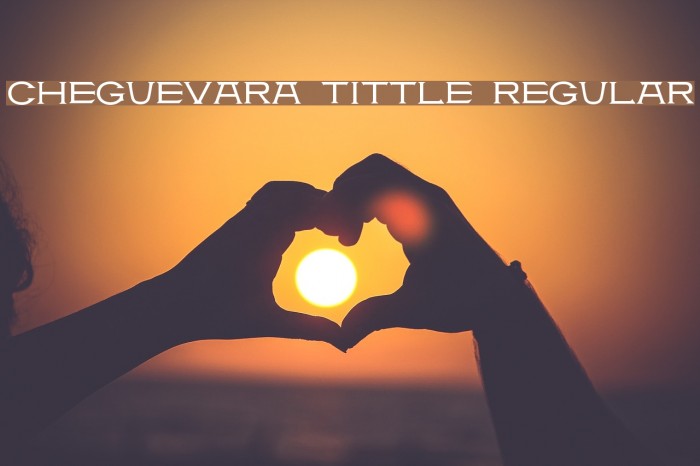 CheGuevara Tittle Regular Font examples