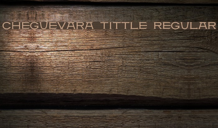 CheGuevara Tittle Regular Font examples