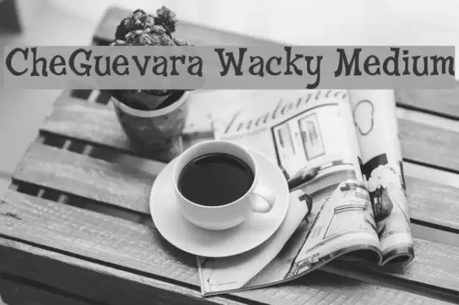 CheGuevara Wacky Medium Font examples