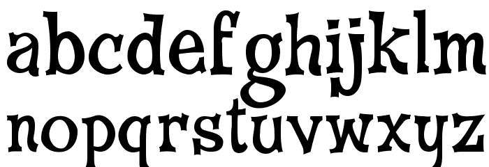 CheGuevara Wacky Medium Font LOWERCASE