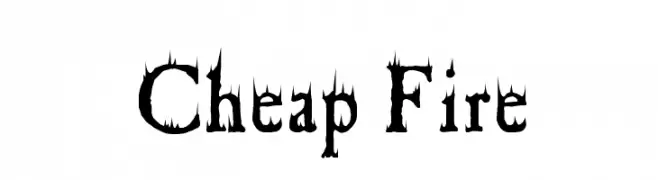 Cheap Fire  フリーフォントのダウンロード