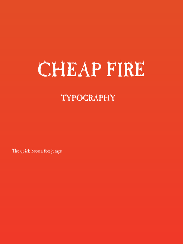 Cheap Fire Poster
