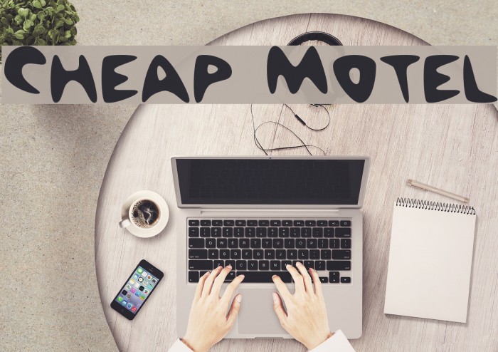 Cheap Motel Font examples
