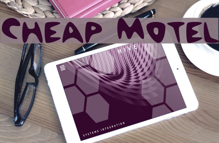 Cheap Motel Font examples
