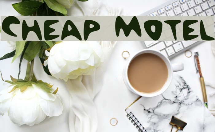 Cheap Motel Font examples