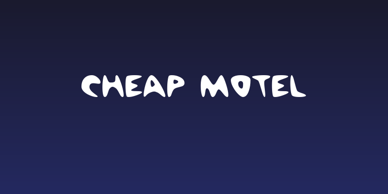 Cheap Motel Social Header