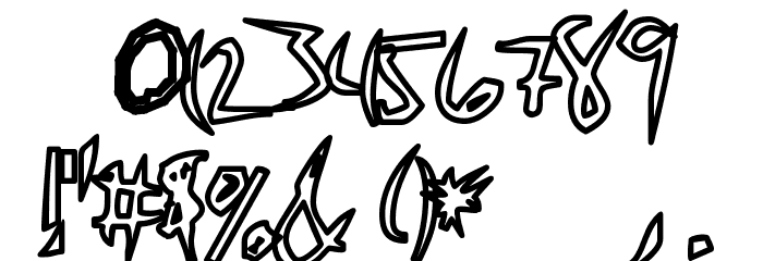 Cheap Pizza Font OTHER CHARS