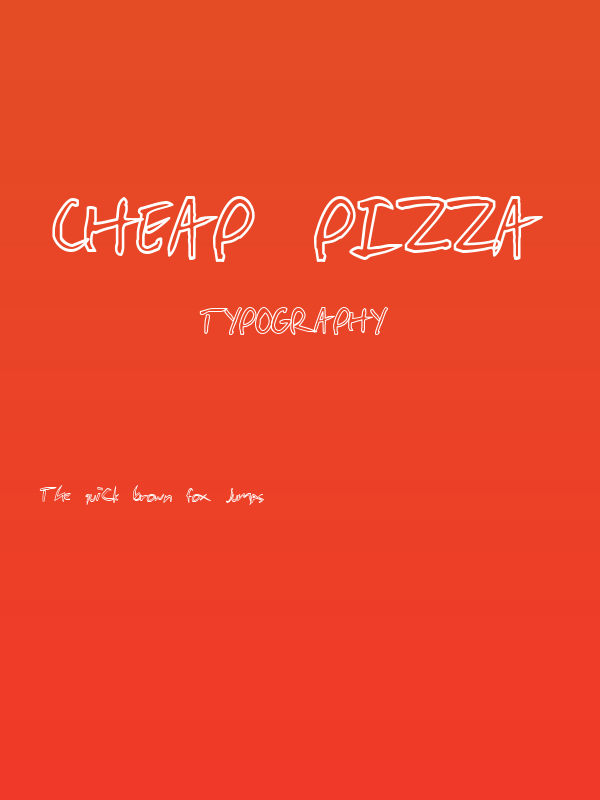 Cheap Pizza Poster