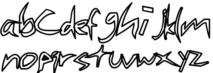 Cheap Pizza Font LOWERCASE