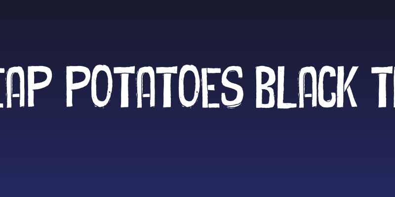 Cheap Potatoes Black Thin Social Header