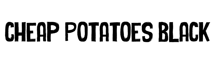 Cheap Potatoes Black  Free Fonts Download