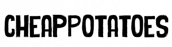 Cheap Potatoes  Free Fonts Download