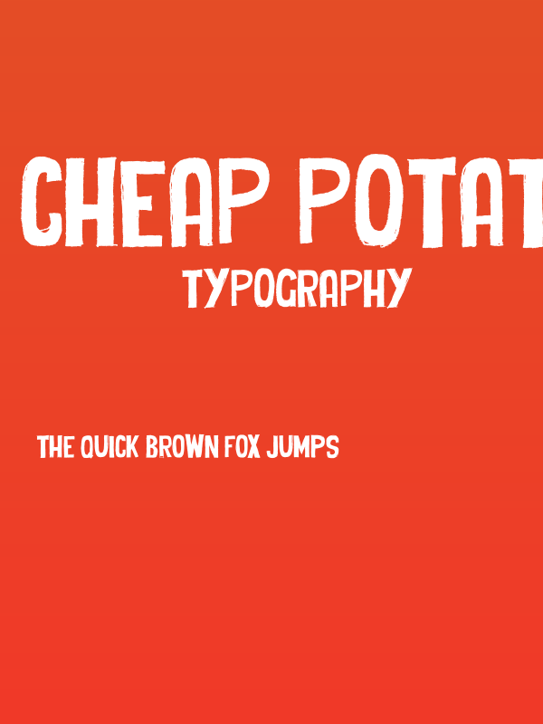 Cheap Potatoes Poster