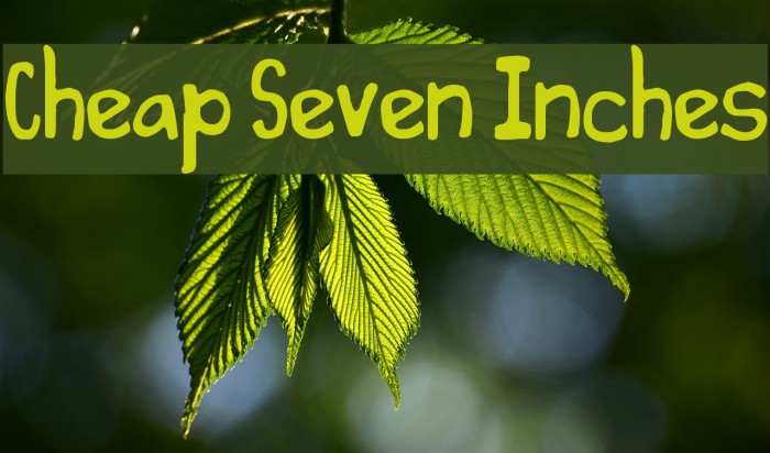 Cheap Seven Inches Font examples