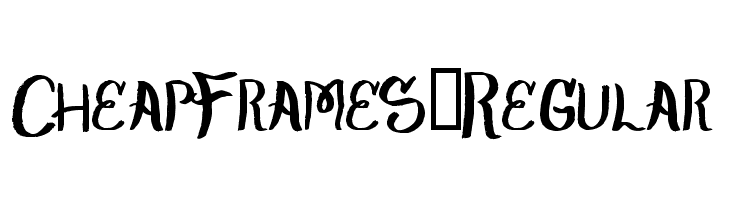CheapFrames-Regular Font