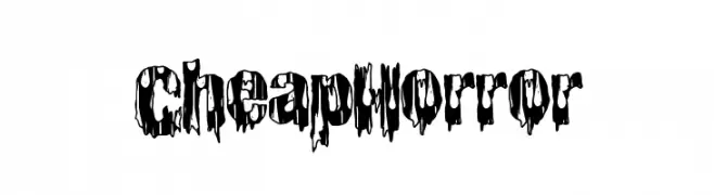 CheapHorror  baixar fontes gratis