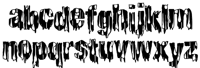 CheapHorror Font LOWERCASE