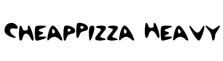 CheapPizza Heavy Font