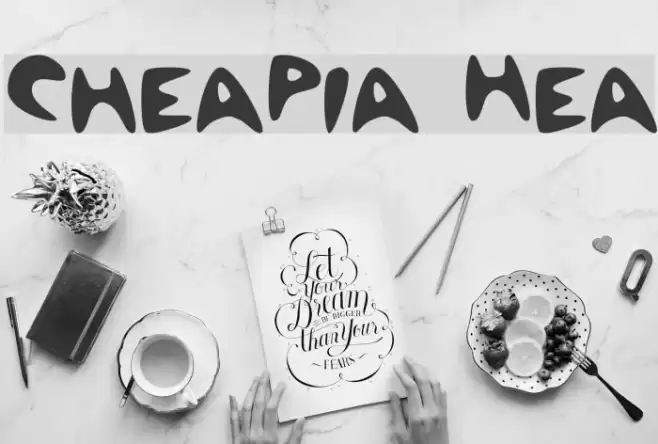 CheapPizza Heavy フォント examples