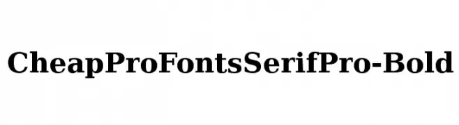 CheapProFontsSerifPro-Bold  नि: शुल्क फ़ॉन्ट्स डाउनलोड
