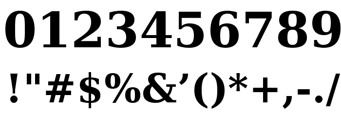 CheapProFontsSerifPro-Bold Font OTHER CHARS