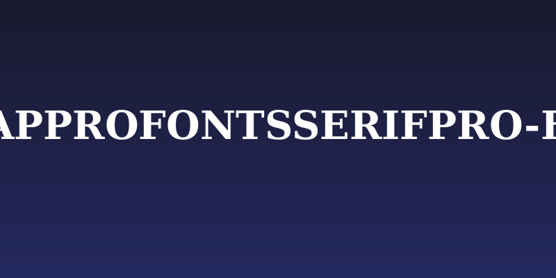 CheapProFontsSerifPro-Bold Social Header