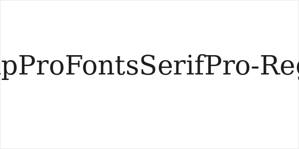 CheapProFontsSerifPro-Regular Logo