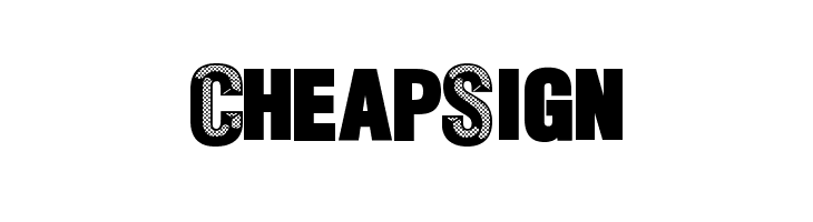 CheapSign Font