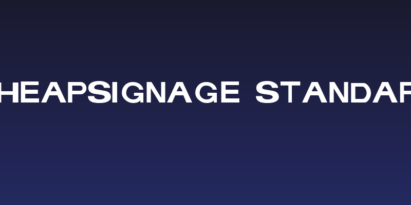 CheapSignage Standard Social Header
