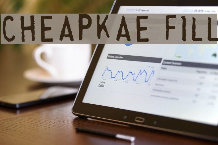 Cheapskate Fill Font examples