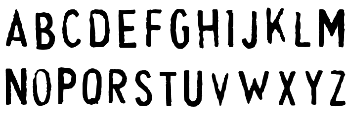 Cheapskate Fill Font LOWERCASE