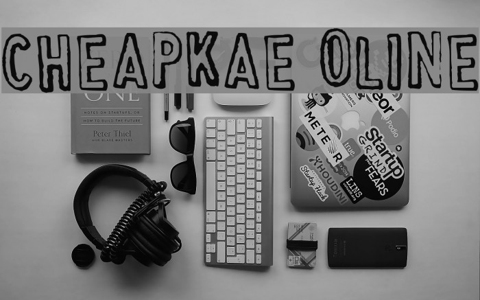 Cheapskate Outline Font examples